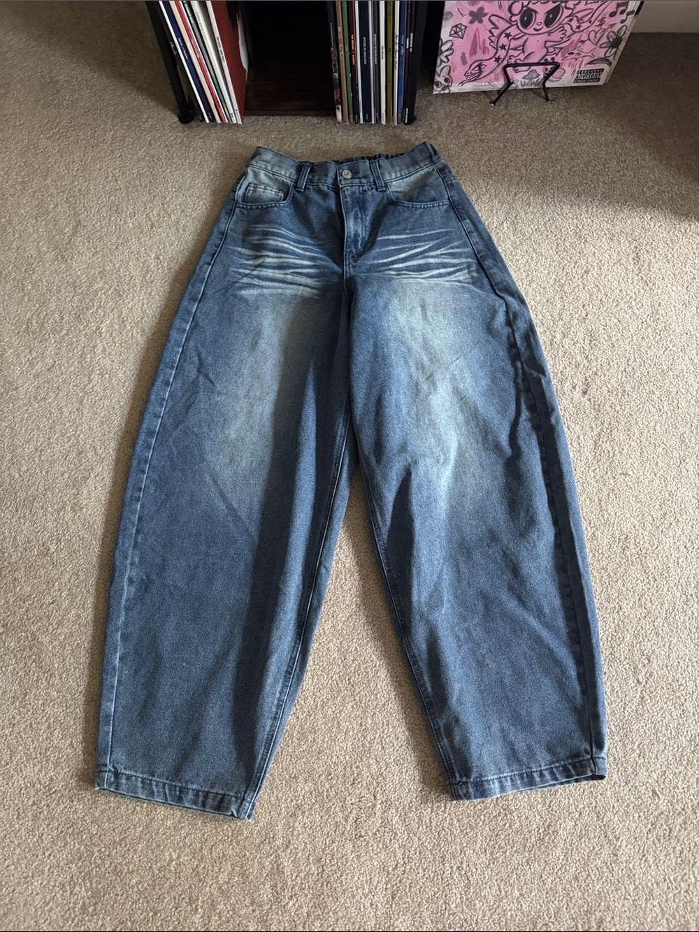 Women’s High Rise Relaxed Fit Blue Denim Jeans